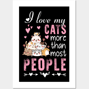 Just A Girl Who Loves Breed Overview Cat And Heart Posters and Art